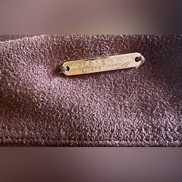 Marc New York Burgundy Velvet Faux Leather mini  Skirt XL  polyester spandex - Picture 16 of 16